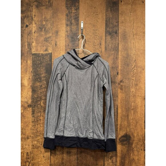 Lululemon Think Fast Hoodie Heathered Herringbone Size 4 EUC - Picture 2 of 5